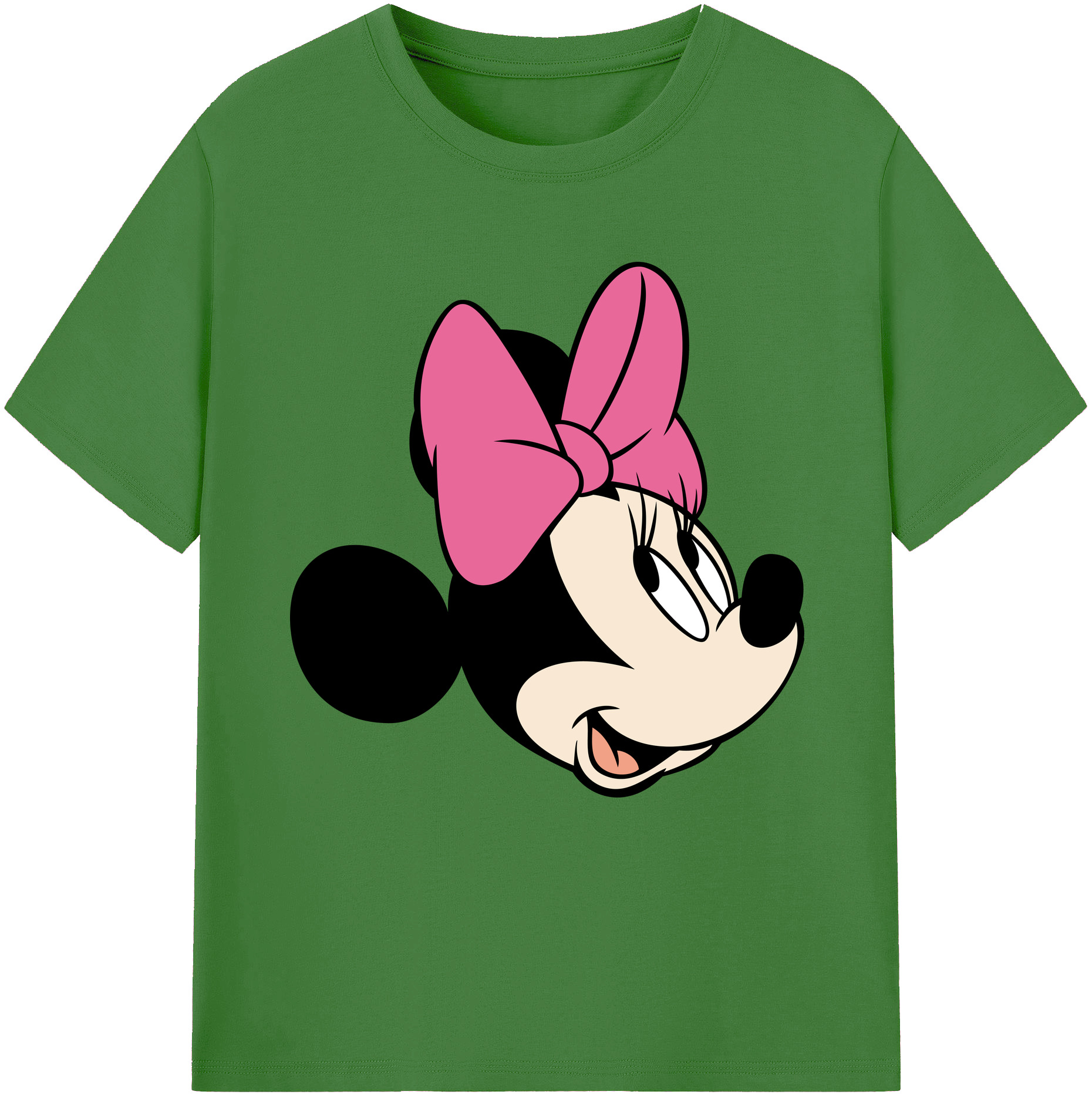 （画像用） ミッキーマウス Mickey Mouse レディースカジュアルプリントTシャツ（綿100％）